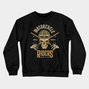 Biker, Motorcycle Rider Crewneck Sweatshirt